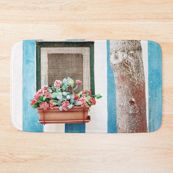 Item preview, Mediterranean window with flowers designed and sold by Melissa Peltenburg.