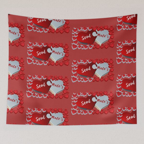 Item preview, Soul Mate's Heart Shaped Valentine's Day Custom T-Shirt designed and sold by KissDigitalArt.