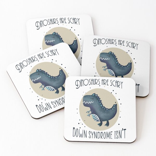 Artikelvorschau, Dinosaurs are scary - Down Syndrom isn’t Statement Awareness entworfen und verkauft von Chutneys.