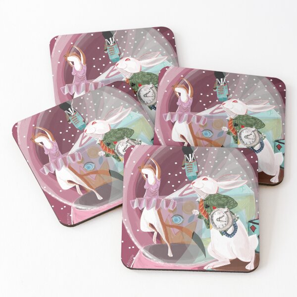 Item preview, Dancing the ballerina stoat and the white rabbit designed and sold by belettelepink.