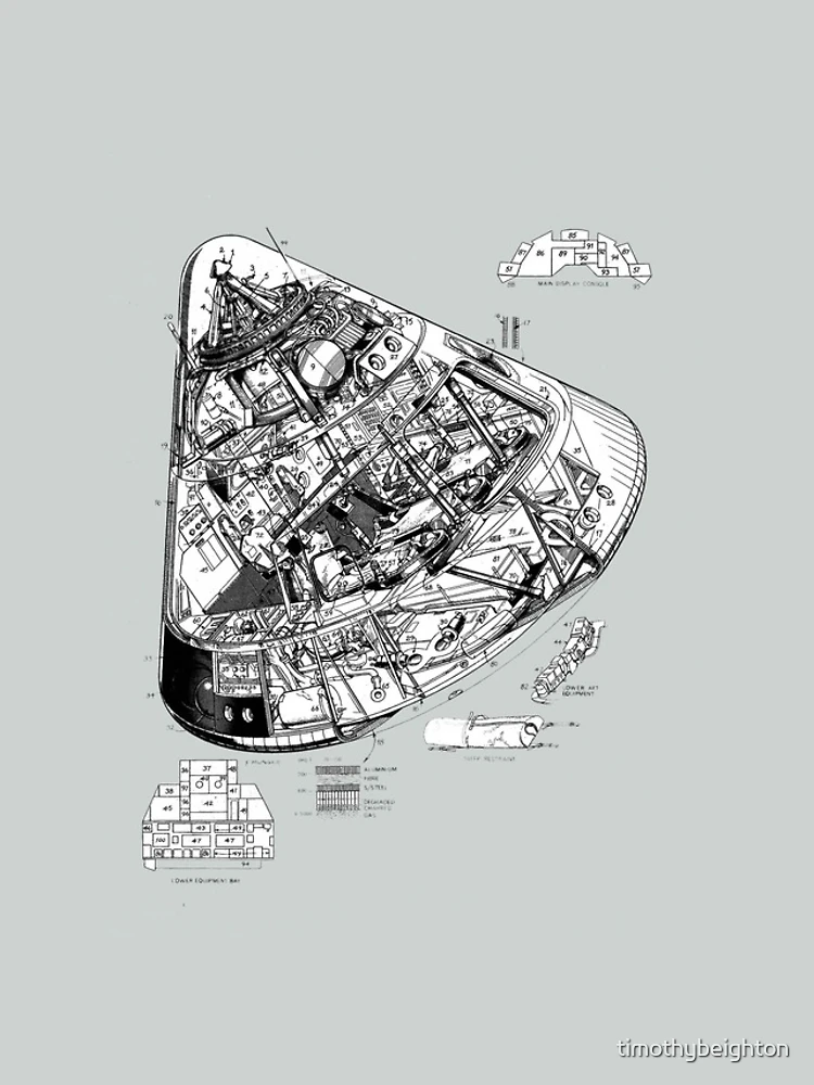 Thumbnail 4 of 4, iPhone Case, Command Module... designed and sold by timothybeighton.