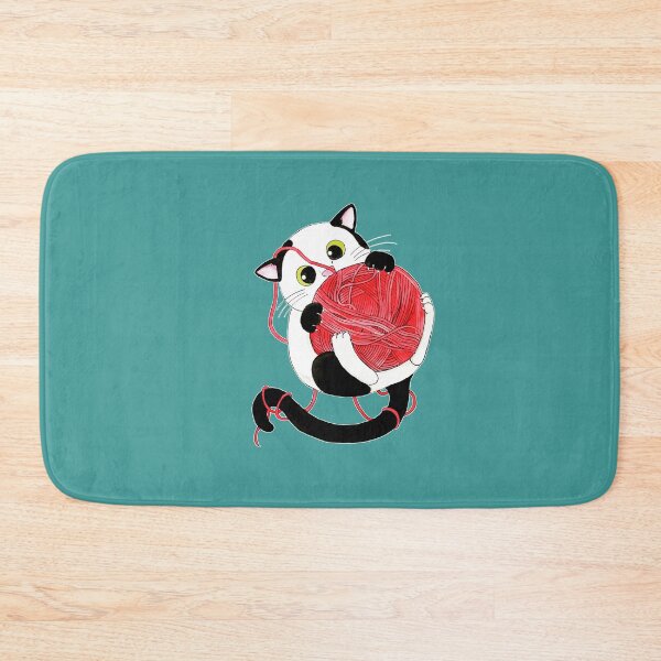 Item preview, The cat and the ball of yarn designed and sold by Sanguinik.