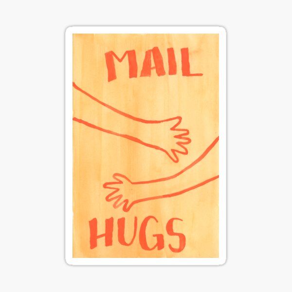 Mail Hugs Sticker