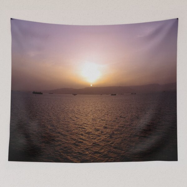 Item preview, Sunset in the Gulf of Suez designed and sold by frankuffmann.