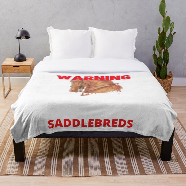 Artikelvorschau, Warnung Träger spricht plötzlich Saddlebreds Funny Equine Humor entworfen und verkauft von TamiParrington.