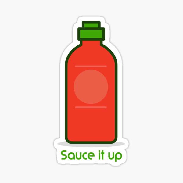 "Sauce it up" Sticker by Kaasi Redbubble