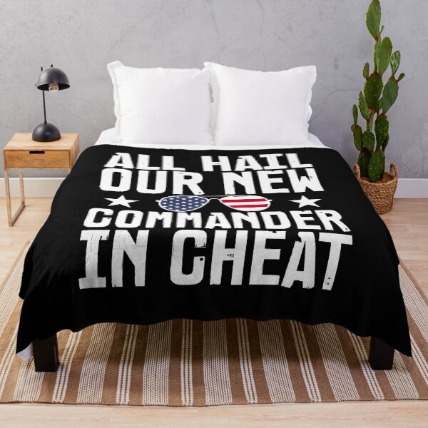 Item preview, ALL HAIL OUR NEW COMMANDER IN CHEAT, ANTI BIDEN designed and sold by TheFirstOne.