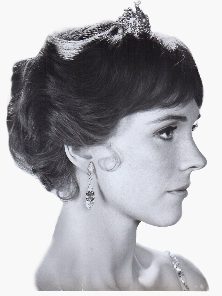 "julie andrews " Sticker for Sale by knishkringle Redbubble