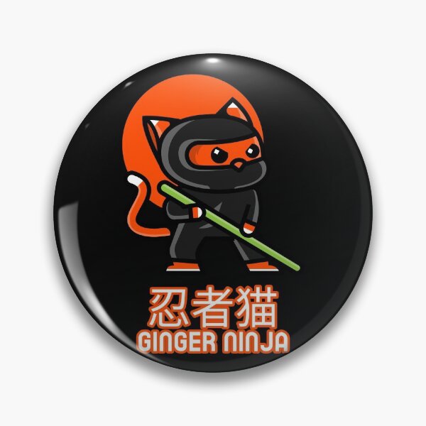 Item preview, Ginger Ninja Cat designed and sold by BeardedTree.