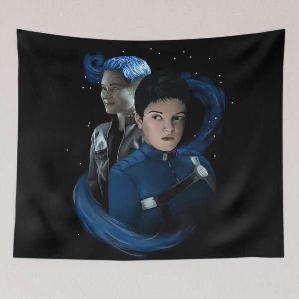 Item preview, Adira and Gray Tal - Adira Tal Gray Tal Nonbinary Queer Trans Sci-Fi designed and sold by BoyPilot Goods.