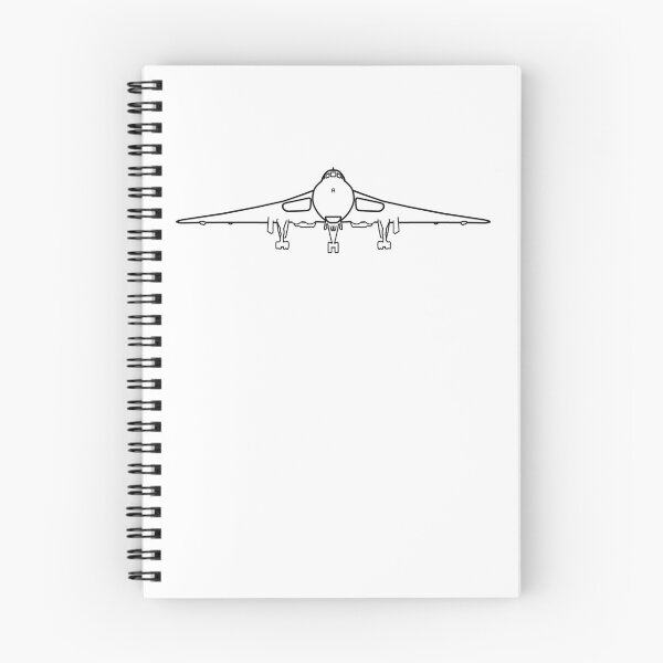 Item preview, Avro Vulcan classic bomber aircraft wheels down outline graphic (black) designed and sold by soitwouldseem.