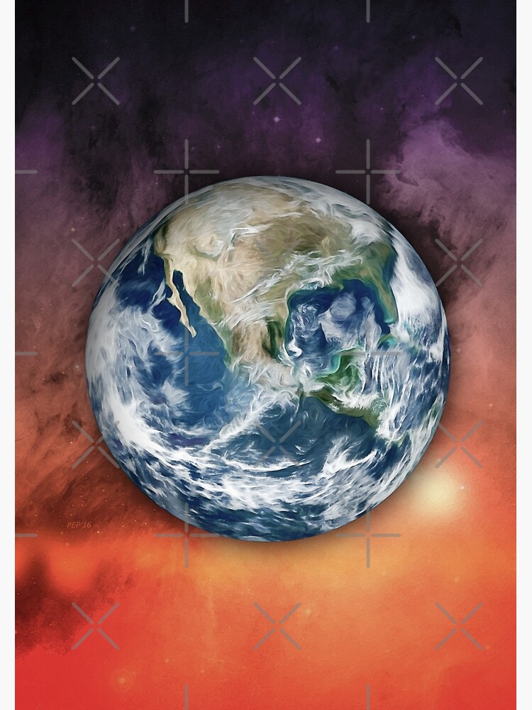 Planet Earth In Space by perkinsdesigns