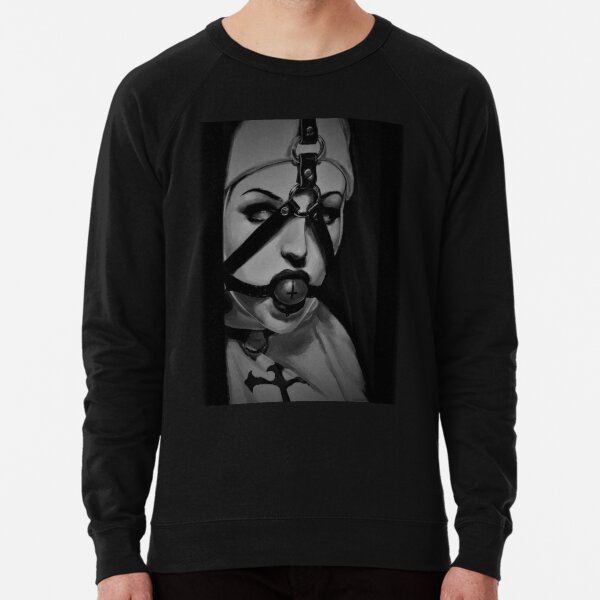 666 - Satanic Nun - T-shirt, sweat à capuche, autocollant, Wallart Sweatshirt léger