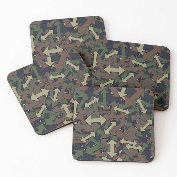 Item preview, Arrow Camo Abstract Retro Green Black  Brown Army designed and sold by springerclipz.