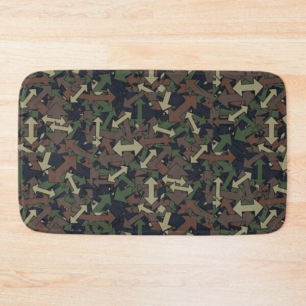 Item preview, Arrow Camo Abstract Retro Green Black Brown Army designed and sold by springerclipz.