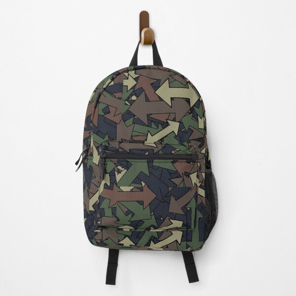 Item preview, Arrow Camo Abstract Retro Green Black Brown Army designed and sold by springerclipz.