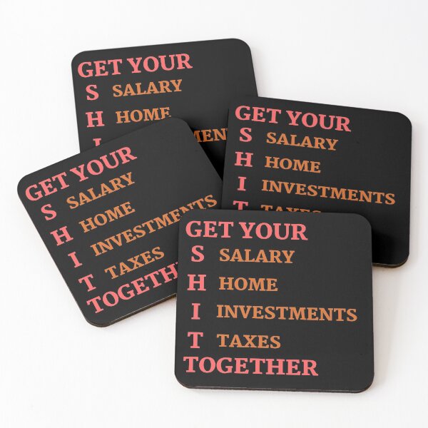 Item preview, GET YOUR SHIT TOGETHER - SALARY HOME INVESTMENTS AND TAXES designed and sold by Awesome &  Affordable.