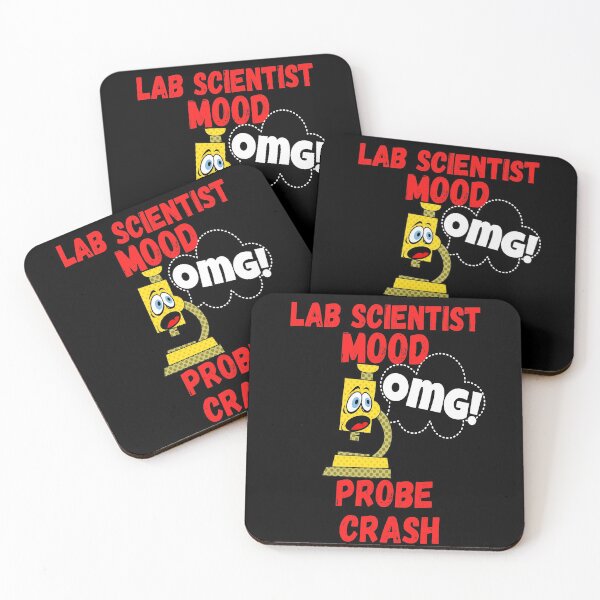 Item preview, LAB SCIENTIST MOOD CARTOON MICROSCOPE OMG! PROBE CRASH FUNNY MEDICAL LABORATORY SCIENTIST  designed and sold by Hippiesole.