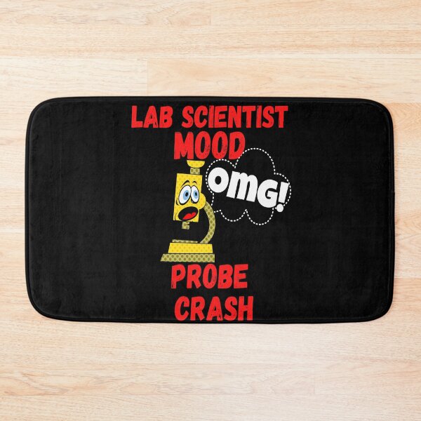 Item preview, LAB SCIENTIST MOOD CARTOON MICROSCOPE OMG! PROBE CRASH FUNNY MEDICAL LABORATORY SCIENTIST  designed and sold by Hippiesole.