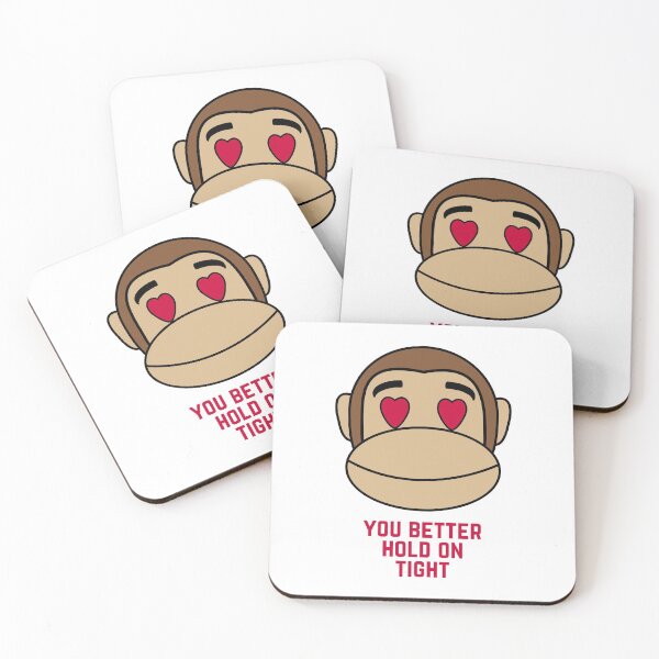 Item preview, Valentine's Day Love You Better Hold On Tight Spider Monkey designed and sold by Nathalie Aynié.