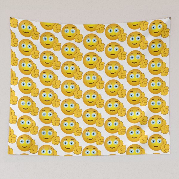 Item preview, Thumbs Up Smiling Face Emoji Sticker designed and sold by LizaSam99.