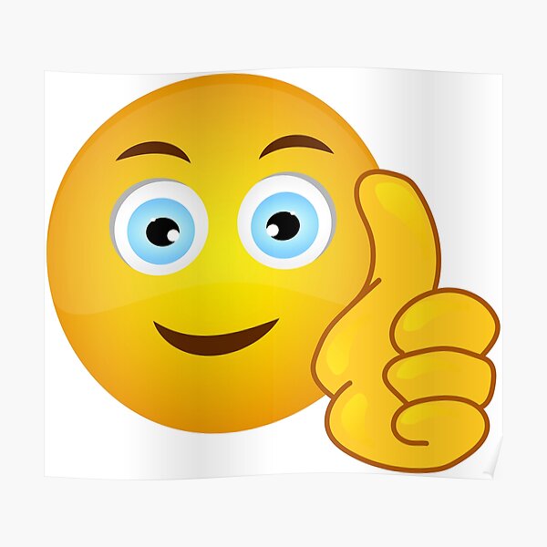 Emoji Thumbs Up Posters Redbubble