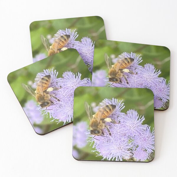 Item preview, Honey Bee Pollinating Flower Beekeeping Decor For Beekeepers designed and sold by JDMHoney.