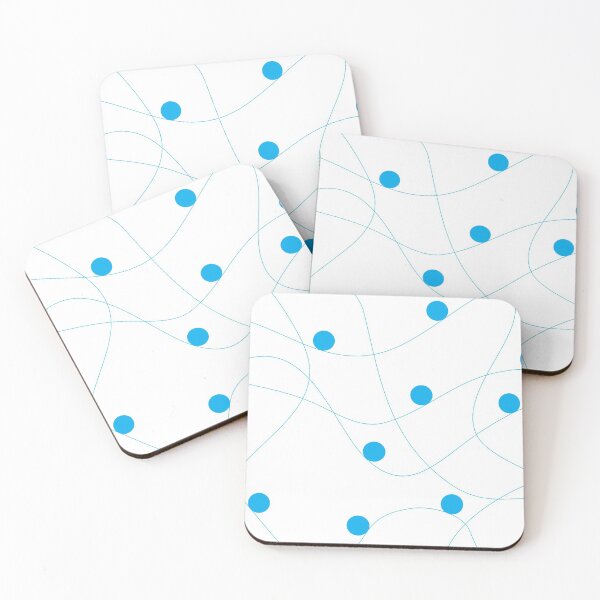 Item preview, Modern, playful, fun, cute abstract pattern with blue balls in motion concept designed and sold by theendup.