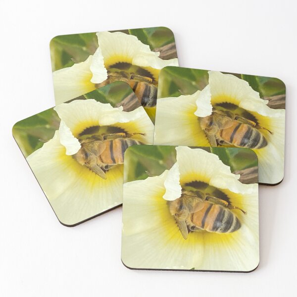 Item preview, Honey Bee Pollinating Flower Beekeeping Decor For Beekeepers designed and sold by JDMHoney.