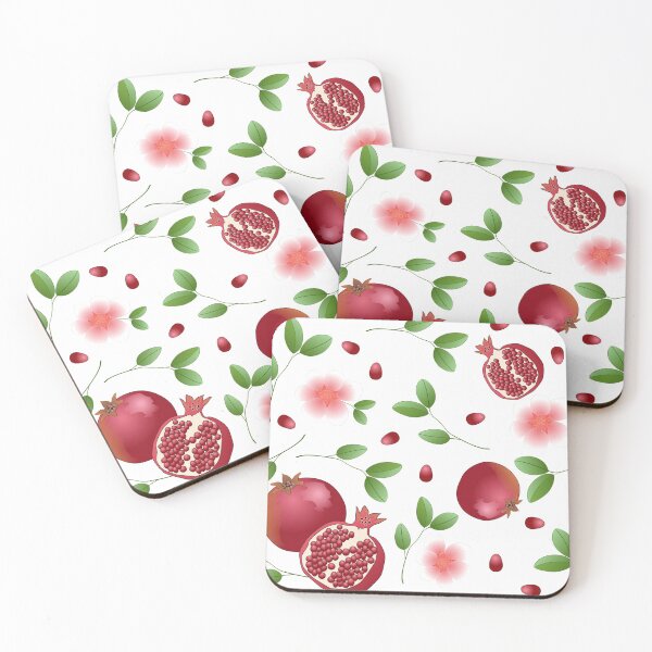 Item preview, pomegranate passion floral design designed and sold by TraceyHayesArt.