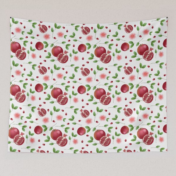 Item preview, pomegranate passion floral design designed and sold by TraceyHayesArt.