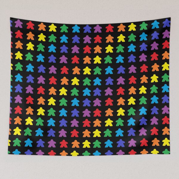 Item preview, Meeple Rainbow Tabletop Pride designed and sold by JEL-Designs.