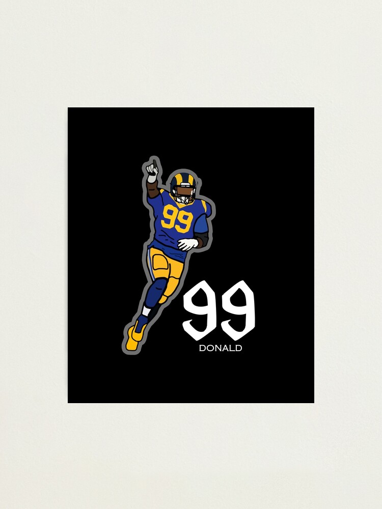 Los Angeles RamsAaron Donald Jersey Print - For The Deep Rooted