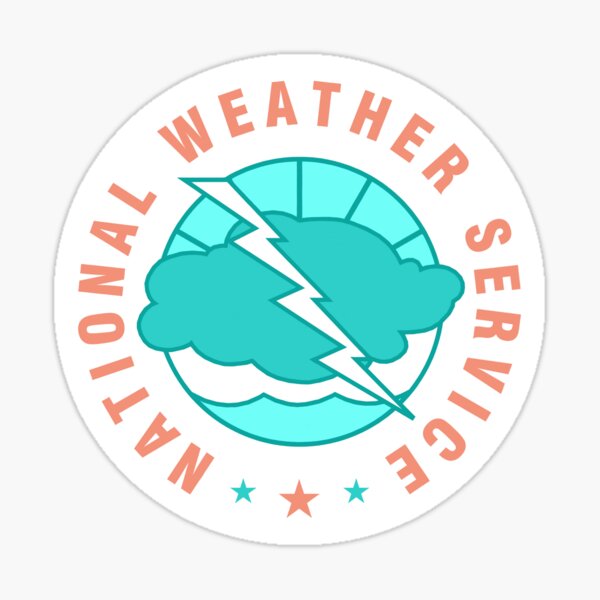 Artikel-Vorschau von Nationales Wetterdienst-Logo (blaugrün x Koralle), designt und verkauft von Minnip0ps.