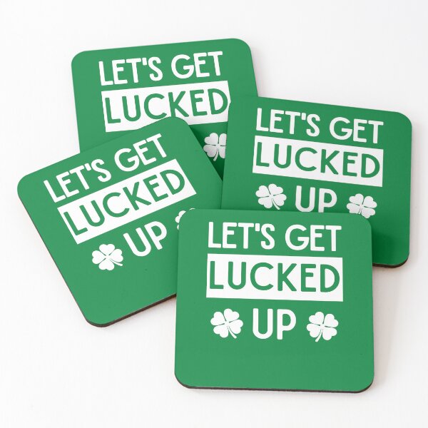 Aperçu de l'œuvre Let's Get Lucked Up - Conception drôle de la Saint-Patrick créée et vendue par Adonalyn.