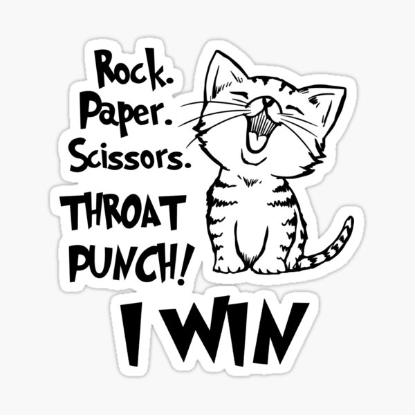 Classic Standoff • Funny Rock Paper Scissors Meme' Sticker