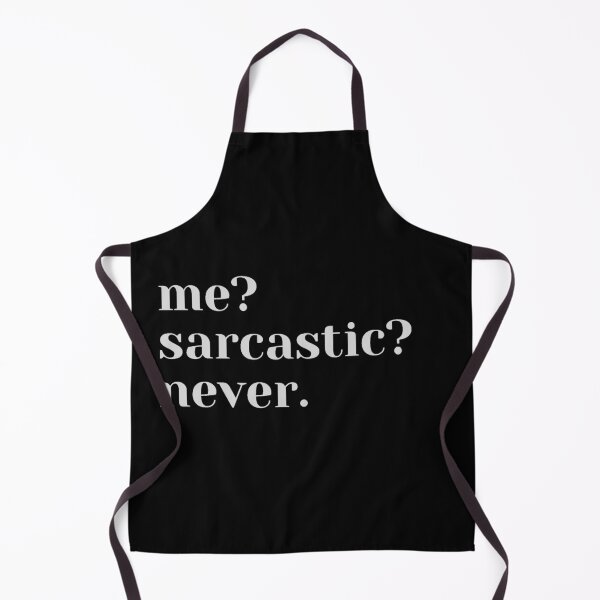 Item preview, Me? Sarcastic? Never. Funny saying quote for cynics sarcasm evil designed and sold by Canvasvendetta.