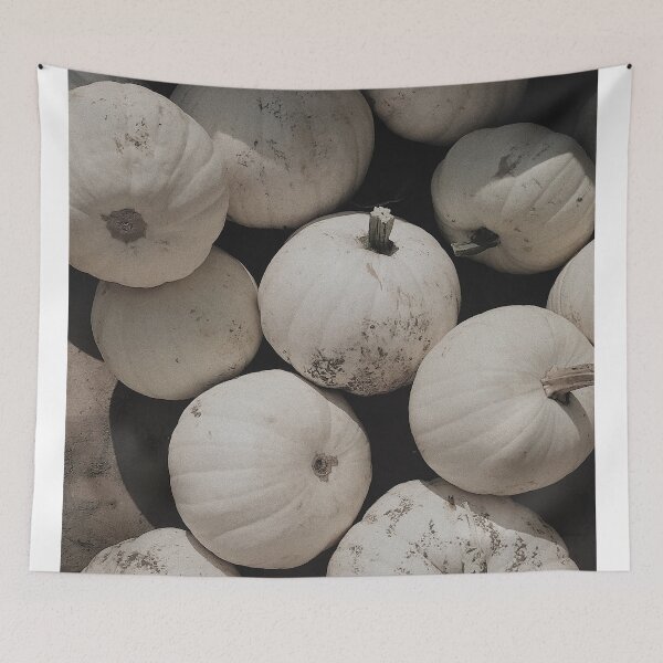 Item preview, White Aesthetic Pumpkin Patch designed and sold by irideae.