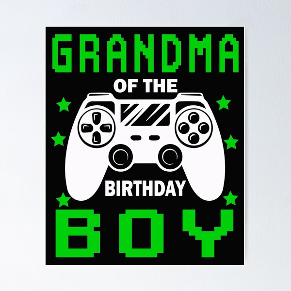 Item preview, Grandma of the birthday boy Family Matching Video game  designed and sold by binly123.
