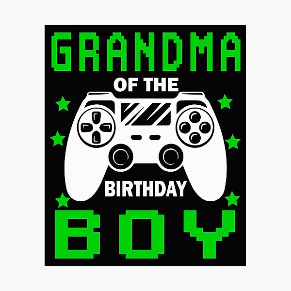 Item preview, Grandma of the birthday boy Family Matching Video game  designed and sold by binly123.