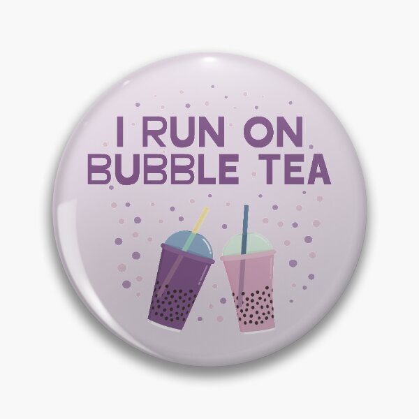 Item preview, I Run On Bubble Tea designed and sold by Punchi-Design.