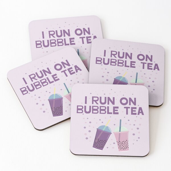 Item preview, I Run On Bubble Tea designed and sold by Punchi-Design.