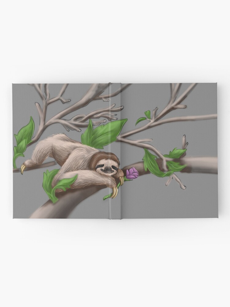 Alternate view of Just Chilin like a Sloth Hardcover Journal