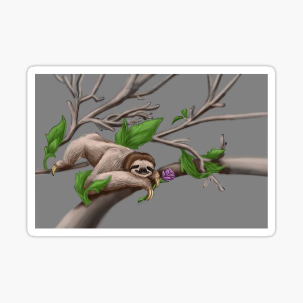 Just Chilin like a Sloth Sticker