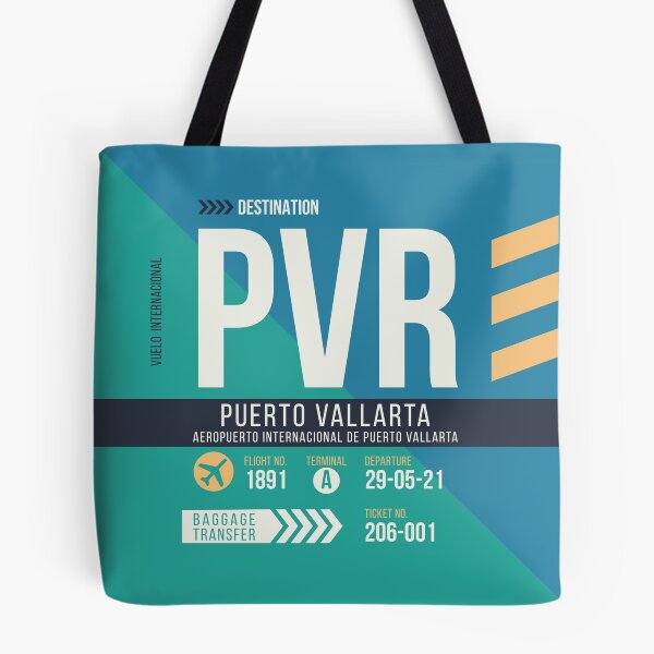Item preview, Puerto Vallarta (PVR) Airport Code Baggage Tag designed and sold by SLAG-Creative.