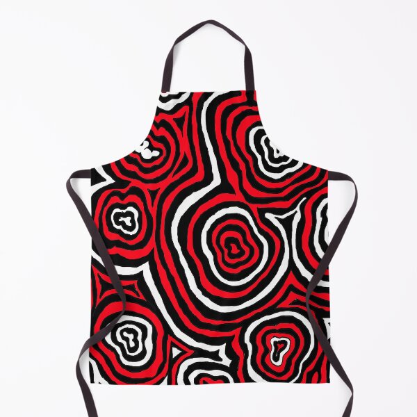 Item preview, Psychedelic Red and Black Ripple Pattern Digital Painting, Single and Repeating Pattern designed and sold by Nicolette Olivier.