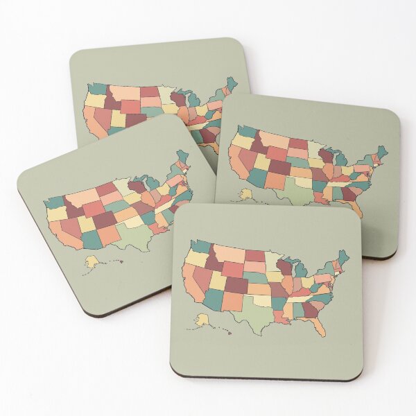 Item preview, Colorful United States Map designed and sold by designsby-zach.