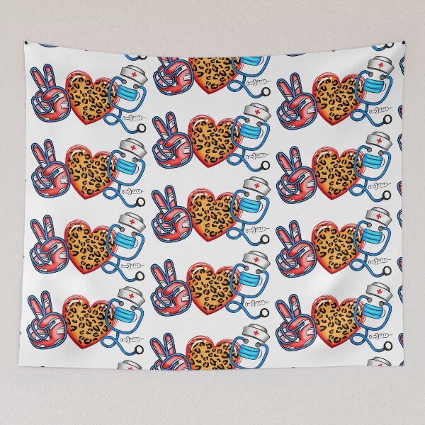 Item preview, Peace Love Nursing Leopard Pattern designed and sold by MisPuHoney.