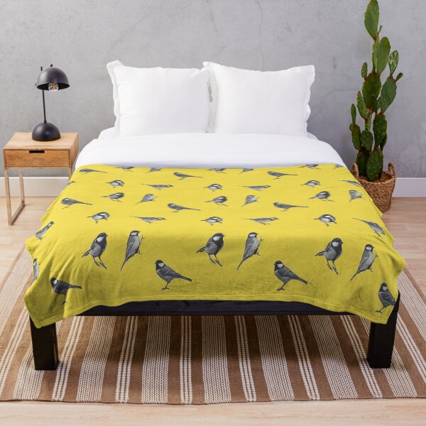 Item preview, Pájaros grises sobre amarillo - 2021 colores designed and sold by AlteredAtelier.