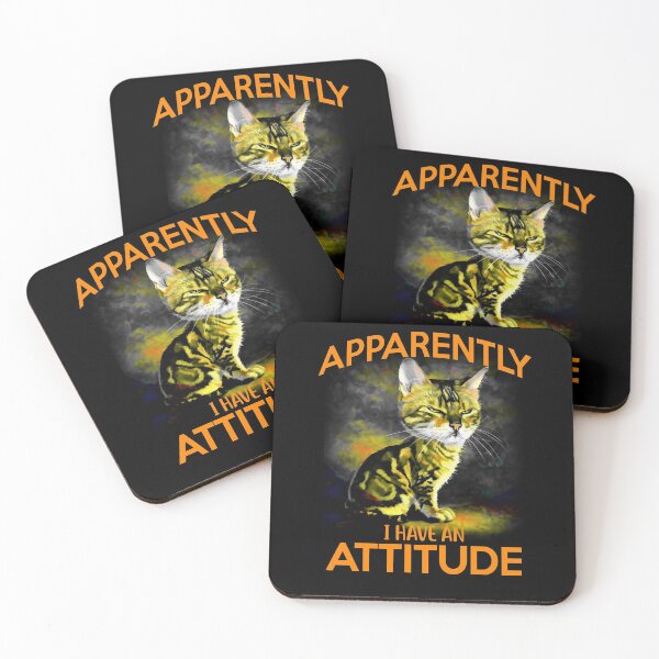 Item preview, Apparently I Have An Attitude Cat designed and sold by Maxartdesigns.